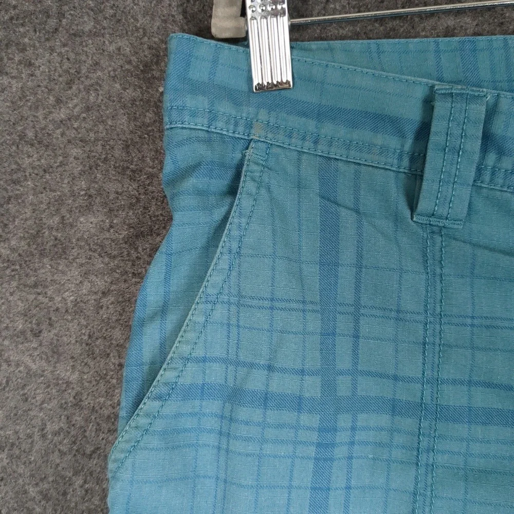 The North Face Cargo Shorts Plaid Blue Mens Size‎ 36 Regular California Heritage